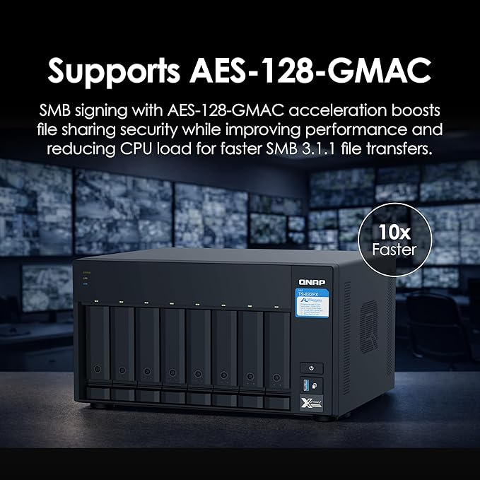 QNAP TS-832PX-4G 8 Bay High-Capacity NAS with 10GbE SFP+ and 2.5GbE