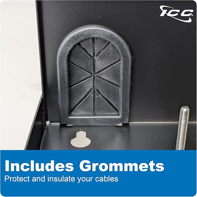 ICC Fiber Optic Wall Mount Enclosure – 2 Slots for LGX Compatible Adapter Panels or Cassettes (Sold Separately), Fiber Enclosure Supports up to 48 Fibers, Secure Fiber Management Solution, ICFODE21WM