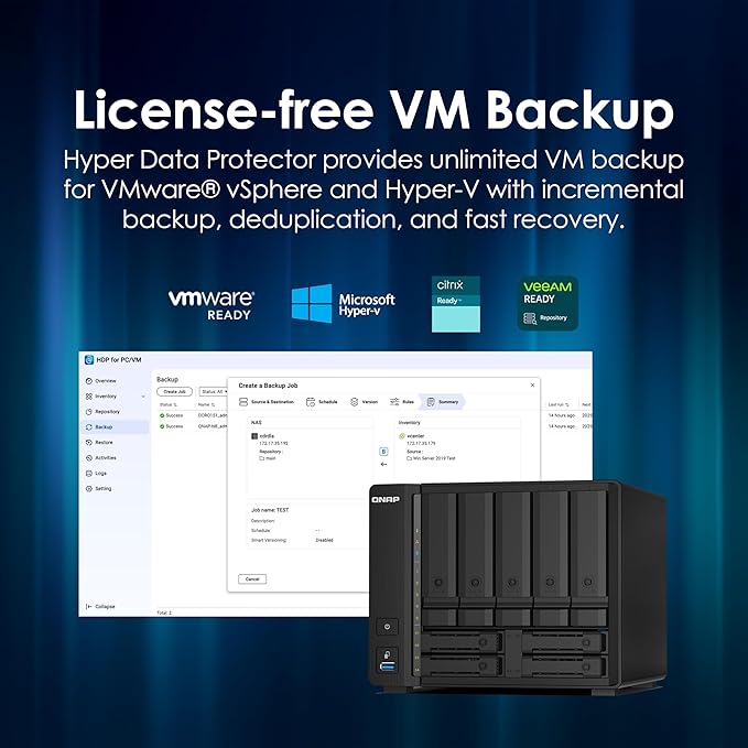 QNAP TS-h973AX-8G 9-Bay QuTS Hero NAS with 10GbE/2.5GbE Connectivity