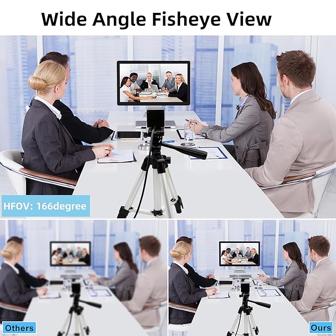 1080P Day&Night Vision USB Camera with Auto IR-Cut Switching, 166Degree Fisheye Lens Wide Angle Webcam, OV2710 30FPS/60FPS/120FPS High Speed Security Camera Plug&Play for Remote Monitoring/3D Printer
