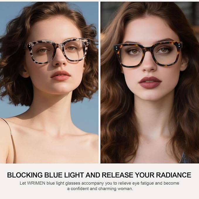 Blue Light Blocking Glasses For Woman/Men,Computer Glasses,Anti Eyestrain & UV Protection Eyeglasses