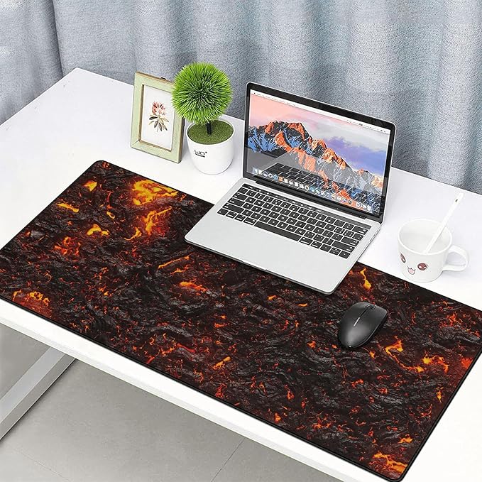 JIALONG Large Gaming Mouse Pad with Non-Slip Rubber Base - XXL Extended Desk Mat for Gaming, Office, and Home - 35.4x15.7 Inches