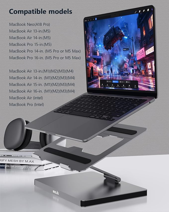USB C Hub Stand for MacBook Pro, 10 in 1 Adapter for MacBook Air Docking Station with 4K 60Hz HDMI, RJ45 Gigabit Ethernet, SD/TF Card Reader, 4 USB 3.0 for iPad/Dell HP/Surface/Lenovo Laptop Dock