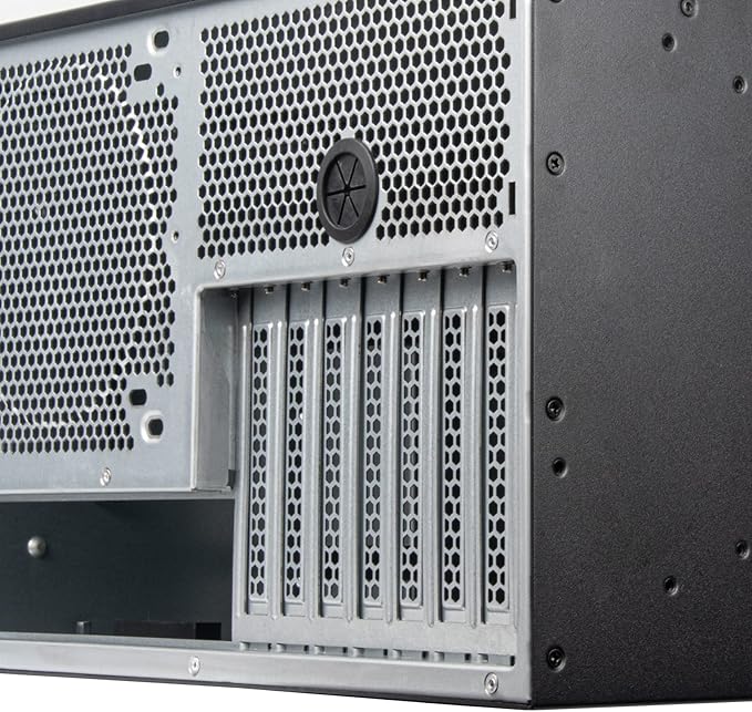 Silverstone Technology RM51 5U Rackmount Server Chassis with Dual 180mm Fans and Enhanced Liquid Cooling Capability, SST-RM51