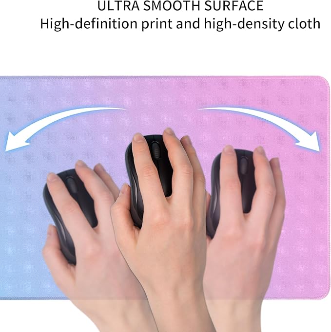 Bloss Pink Desk Mat, Non-Slip Desk Pad Mat, Large Mouse Pad for Keyboard and Mouse, Mousepad with Stitched Edges, Keyboard Pad for Gamer, Office(35.4×15.7 Inches)