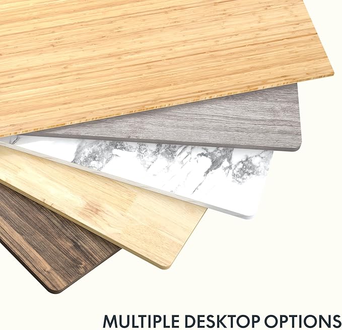 FLEXISPOT Whole Piece 60"x24" Desktop 1" Thickness Height Adjustable Desk Rectangular Tabletop Gray Wood Grain Board (60INCH Gray Wood Grain)