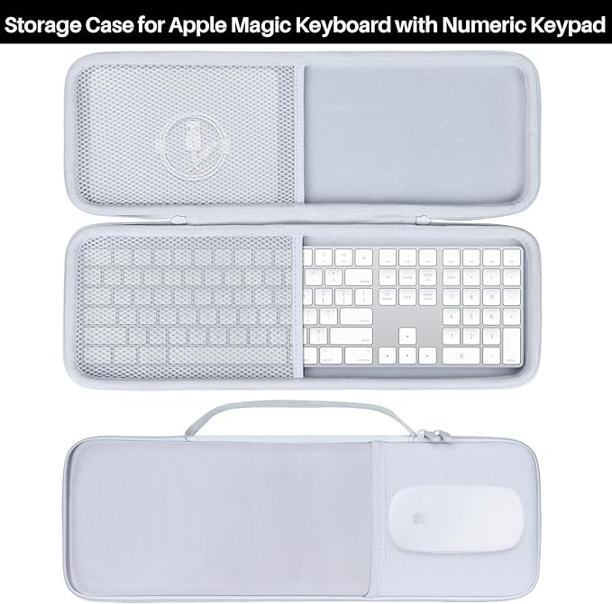 Lebakort Storage Case Compatible with Apple Magic Keyboard with Numeric Keypad Keyboard