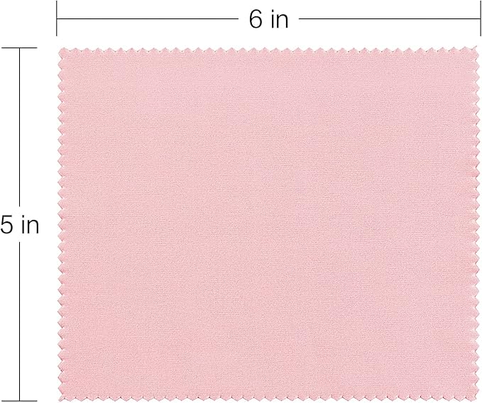 Eyeglass Cleaning Cloth Glasses Cleaner 12Pack Microfiber Lens Cleaner Eyewear Sunglass Wipes for Glass Jewelry Screen Camera Lint Free Thick 5x6 Inch (Pink, 5x6)