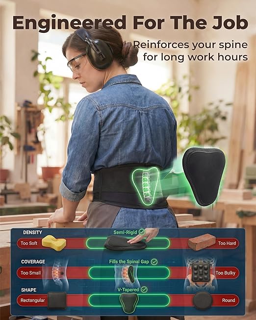 Sparthos Back Support Belt - Immediate Relief from Back Pain, Sciatica, Herniated Disc - Breathable Brace With Lumbar Pad - Lower Backbrace For Home & Lifting At Work - For Men & Women - (X-Small)