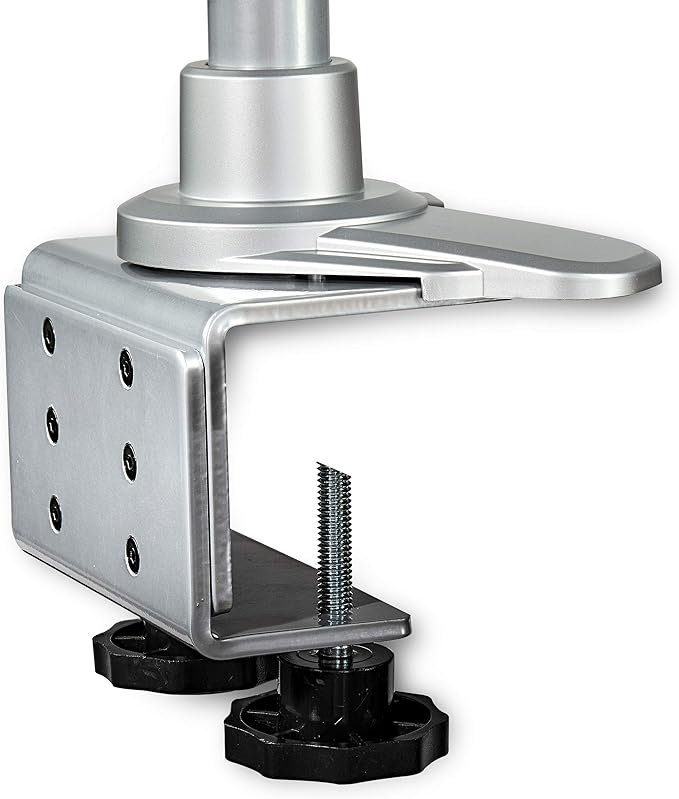 StarTech.com Desk Mount Quad Monitor Arm, Premium Articulating VESA 4X Monitor Mount 2x2 up to 30" (24.8lb/11.3kg), Height Adjustable Pole, Tilt Swivel Rotate, Clamp or Grommet Base, TAA