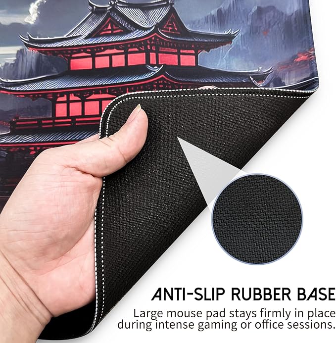 Mouse Pad Gaming Mousepad,Large Mousepads for Keyboard and Mouse with Non-Slip Rubber Base,Suitable for School,Office,Home,35.4 x 15.7 Inch