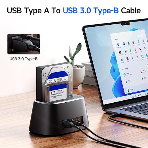 Cable Matters 2-Pack 5Gbps USB 3.0 Cable - 3ft, Short USB A to B Cable, USB3 Cord with Type-B 3.0 Connector for Hard Drive Enclosure/Built-in Hub and More, Black