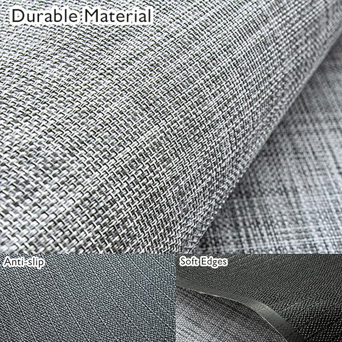 Sycoodeal Office Chair Mat for Hardwood & Tile Floor, 40" x 48" Computer Gaming Chair Mat for Rolling Chairs Non-Curve, Anti-Slip, Heavy Duty Floor Protector for Home Office (Grey)
