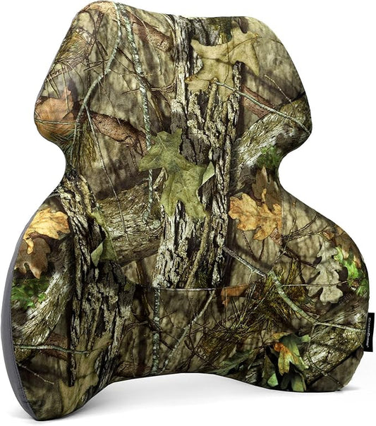 Lumbar Back Support Pillow for Car - Back Support for Medium to Large Vehicles - Soft Memory Foam Car Seat Cushion - Camouflage Back Pain Relief for Office Chair, Gaming Chair, Recliner, Mossy Oak