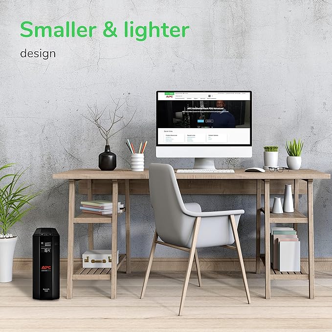 APC UPS Back-UPS Pro 1500VA UPS, 900W Battery Backup & Surge Protector, AVR, 10 Outlets (NEMA 5-15R), LCD, BX1500M Uninterruptible Power Supply for Computers, Wi-Fi Routers, Home Office Electronics