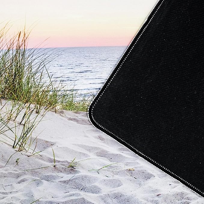 EOBTAIN Large Beach Mouse Pad Coastal Sunset Desk Mat for Keyboard and Mouses Nature Landscape Ocean Sea Desktop Accessories for Office Smooth Non Slip Rubber Gaming Mousepads,31.5x15.7 Inch