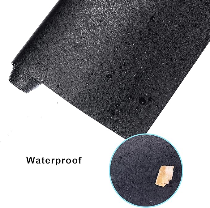 Cacoy 74.8"x19.7" Leather Desk Mat, PU Leather Office Computer Pad, Extended Gaming Mouse Pad, Desk Blotter and Office Table Mat, Waterproof Desktop Protector Laptop Matt for Desktop, Black