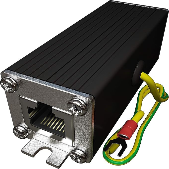 Tupavco Ethernet Surge Protector (2 Pack) Gigabit High PoE++ Class 8 (154W/3.2A) TP302x2