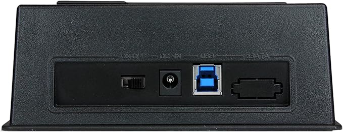StarTech.com Single Bay USB 3.0 to SATA Hard Drive Docking Station, USB 3.0 (5 Gbps) Hard Drive Dock, External 2.5/3.5" SATA I/II/III HDD/SSD Docking Station, Top-Loading Hard Drive Bay (SDOCKU33BV)