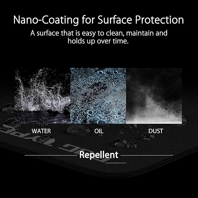 ASUS ROG Hone Ace XXL Gaming Mouse Pad – 35.4” x 15.7", (XXL Size), Extra-Cushioning, Table-Sized for Wide, Smooth Glide and Control, Water/Oil/Dust-Resistant, Extra-Soft Non-Slip Rubber Base - Black