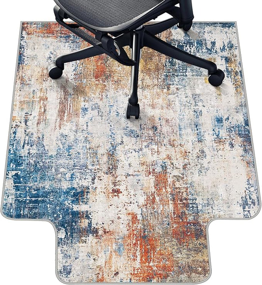 Office Chair Mat for Hardwood Floor & Tile Floor,36"X 48" Heavy Duty Desk Chair Mat for Hard Floors, Under Desk Rug for Rolling Computer Chair,Anti Slip,Low Pile Carpet Protector-Convex Multii