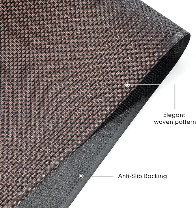 Sycoodeal Office Chair Mat for Hardwood & Tile Floor, 40" x 48" Computer Gaming Chair Mat for Rolling Chairs Non-Curve, Anti-Slip, Heavy Duty Floor Protector for Home Office (Brown)