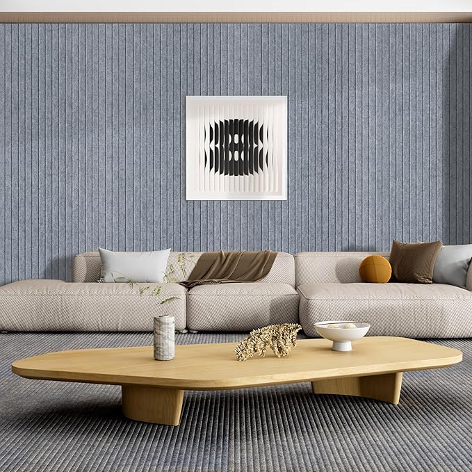 10 Pack Large Acoustic Panels,47.2 x 23.6 x 0.35 Inch Sound Proof Foam Panels for Walls，Premium Noise Dampening Panels,Sound Panels for Media Room, Office and Studio,African Gray