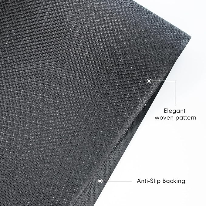 Sycoodeal Office Chair Mat for Hardwood & Tile Floor, 36" x 48" Computer Gaming Chair Mat for Rolling Chairs Non-Curve, Anti-Slip, Heavy Duty Floor Protector for Home Office (Black)