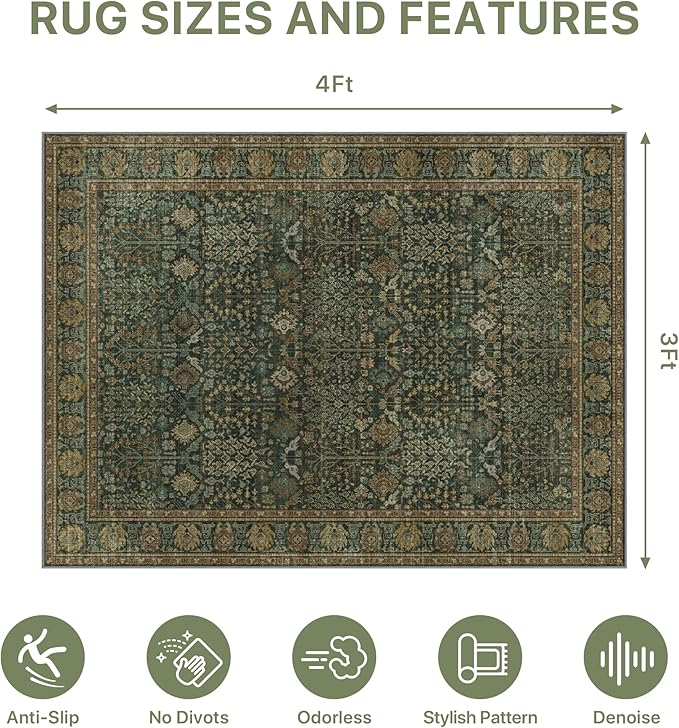 36"x48" Office Chair Mat for Hardwood Tile Floor, Under Desk Carpet Protector for Rolling Computer Chair Mat, Machine Washable Area Rug, Anti-Slip 1/5" Thick Low Pile Thin Vinyl Floor Mat, Dark Brown