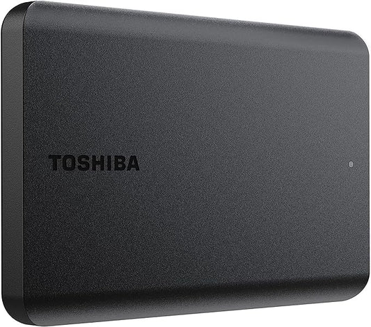 Toshiba Canvio Basics 1TB Portable External Hard Drive USB 3.0, Black - HDTB510XK3AA