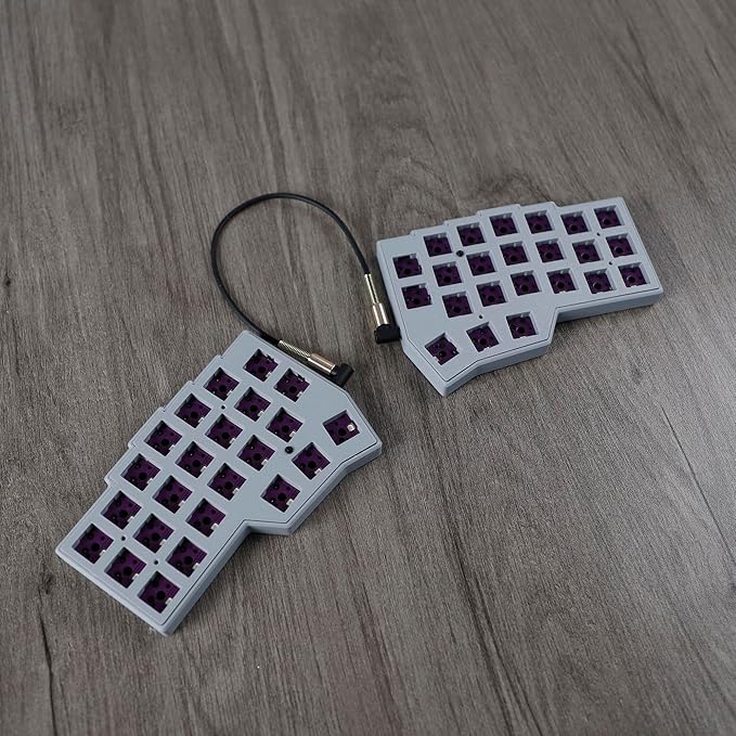 YMDK Split Keyboard Corne V4.1 46 Keys Ergonomic Hotswappable 40% Layout 3D PLA RGB QMK Vial All Key Programmable Mini Independent Gaming Keyboard Kit