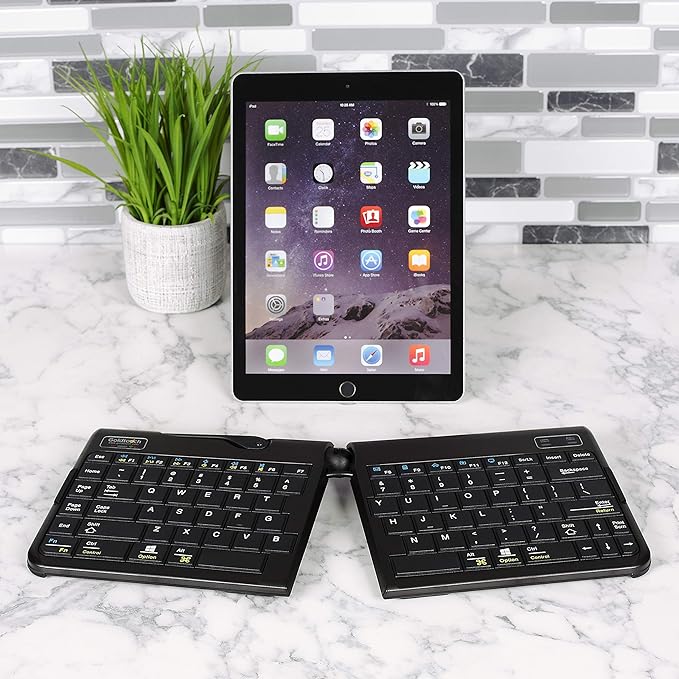 Goldtouch GTP-0044W Go!2 Bluetooth Wireless Mobile Keyboard, Portable Foldable Travel Keyboard Black