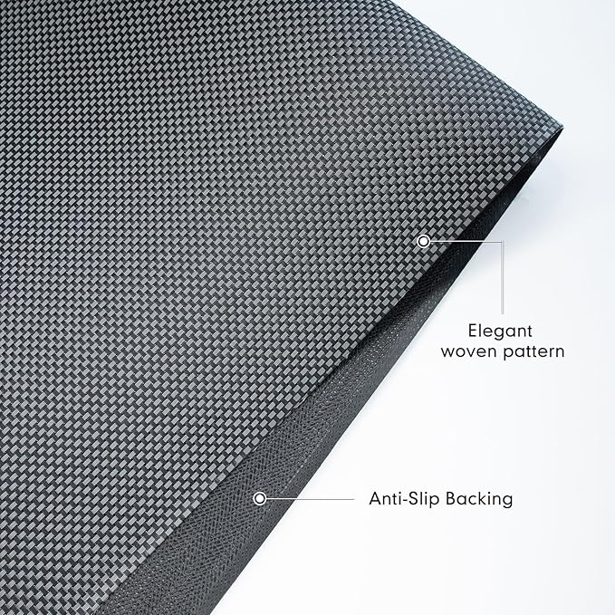 Sycoodeal Office Chair Mat for Hardwood & Tile Floor, 36" x 48" Computer Gaming Chair Mat for Rolling Chairs Non-Curve, Anti-Slip, Heavy Duty Floor Protector for Home Office (Dark Grey)