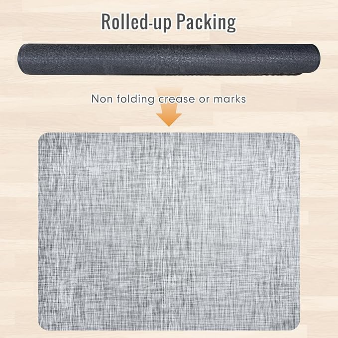 Office Chair Mat,48"x60" Anti-Slip Waterproof Hardwood Floor Chair Mat,Heavy Duty Floor Protector Rolling Chairs for Home Office(Grey)