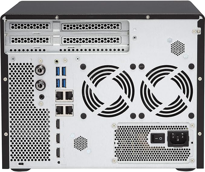 QNAP Turbo NAS TVS-882 NAS Server with Intel Core i5-6500, 16GB DDR4, 1TB SSD for Ultra Fast Storage, 12TB HDD, Intel HD Graphics 630, RAID, QTS 4.2 Operating System