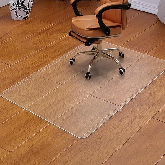 Clear Chair Mat for Hardwood Floor - 36"x48" Heavy Duty Desk Chair Mats for Office Chair - Transparent Computer Floor Mat Office Home Floor Protection Mat for Wood/Tile