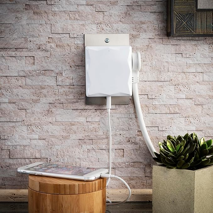 CyberPower P2WU Professional Surge Protector, 500J/125V, 2 Outlets, 3 USB Charge Ports, Wall Tap Design, White