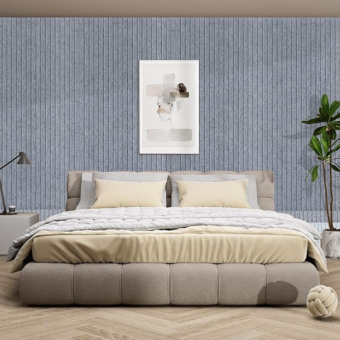 10 Pack Large Acoustic Panels,47.2 x 23.6 x 0.35 Inch Sound Proof Foam Panels for Walls，Premium Noise Dampening Panels,Sound Panels for Media Room, Office and Studio,African Gray