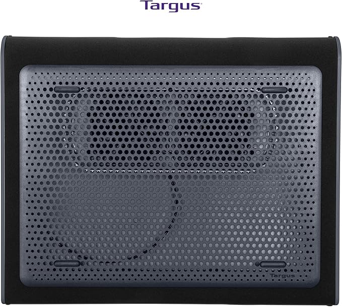 Targus 17 Inch Dual Fan Lap Chill Mat - Soft Neoprene Laptop Cooling Pad for Heat Protection,Fits Most 17" Laptops and Smaller - USB-A Connected Dual Fans for Heat Dispersion (AWE55US),(Pack of 8)